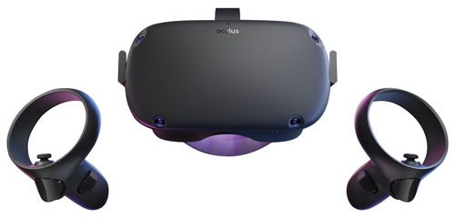 OCULUS QUEST headset and controllers